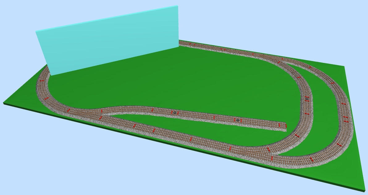 O-scale Fairgrounds Layout 3dView